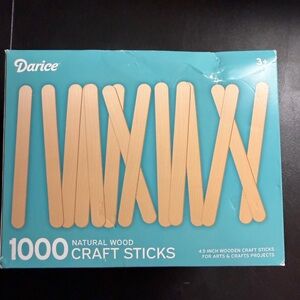 Darice Natural Wooden Craft Sticks
